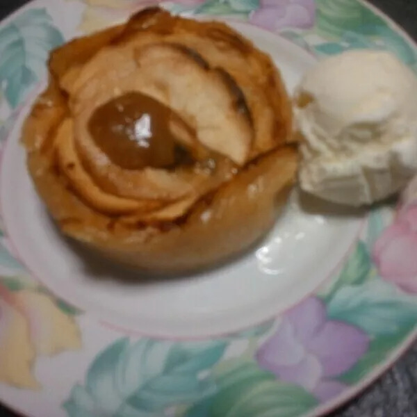 tarte aux pommes sans pâte.