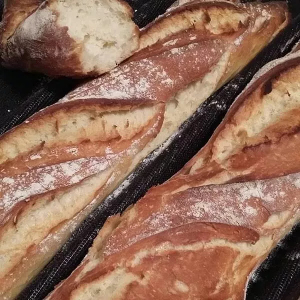 Baguettes croustillantes en 1h