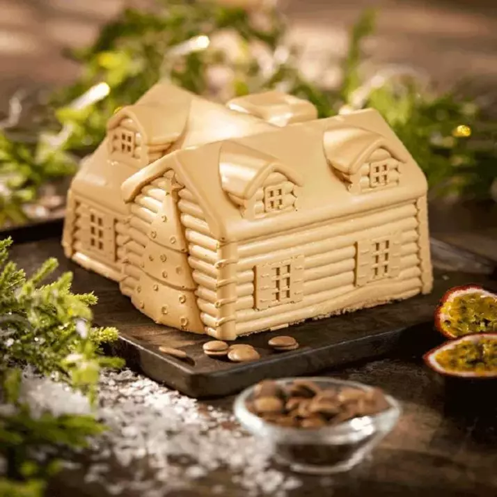 Entremets chocolat mangue passion