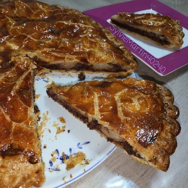 Galette des rois poire chocolat