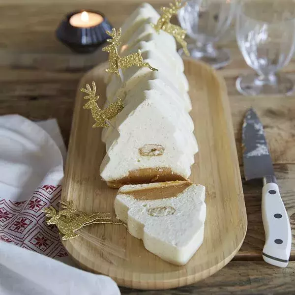 Bûche au chocolat, vanille et caramel facile