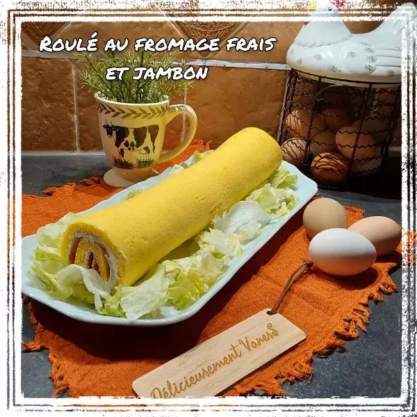 ROULÉ AU FROMAGE FRAIS ET JAMBON 