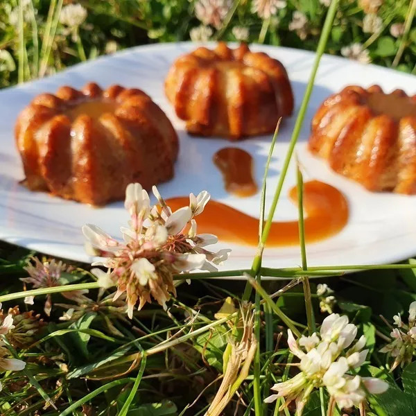 Fondant aux pommes et praliné