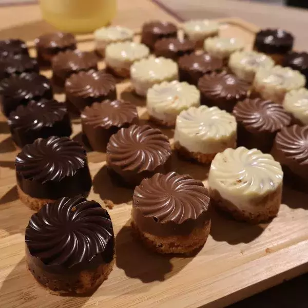 Mini cyclones chocolat caramel "Twix"