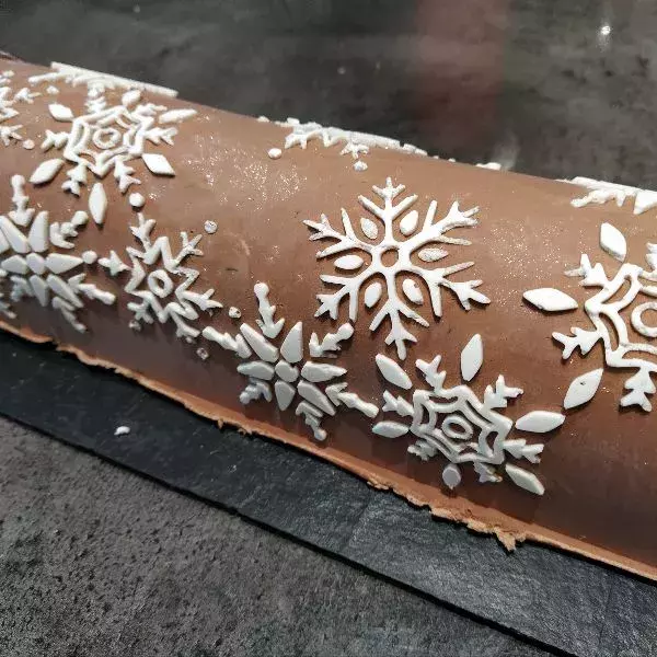 Bûche chocolat-poires