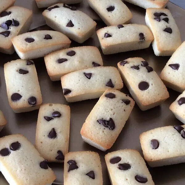 Financiers pépites de chocolat