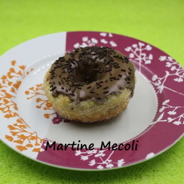 Cronuts au chocolat au four