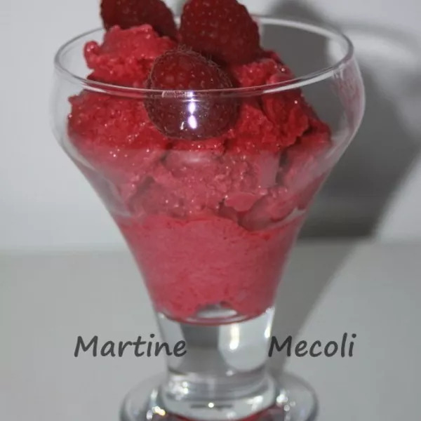 Glace express à la framboise