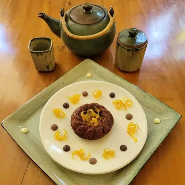 Couronnes de chocolat aux zestes de citron confit