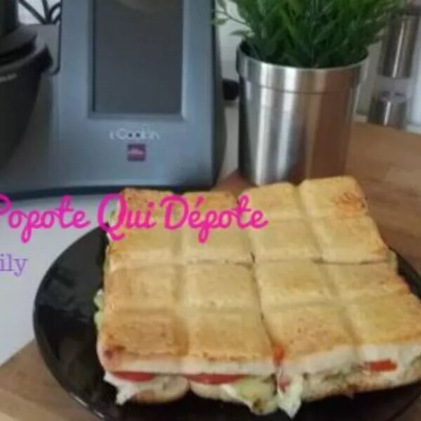 Croque Tablette courgette tomate mozza