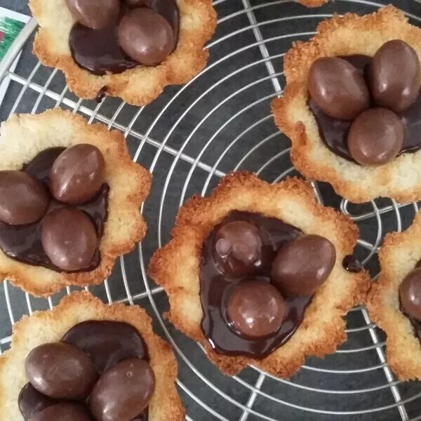 Nids de Pâques chocolat et coco