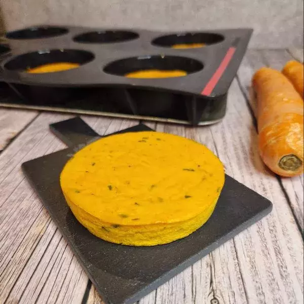 Flan de carottes et vache qui rit