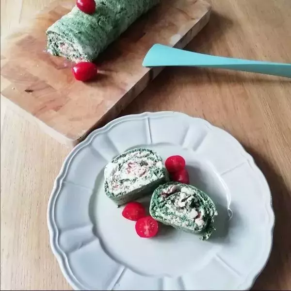 Roulade fraîcheur épinards saumon