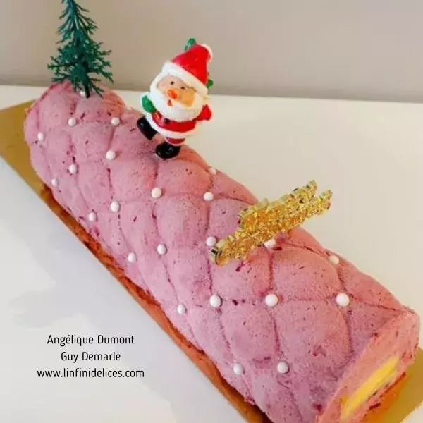 Bûche framboise citron