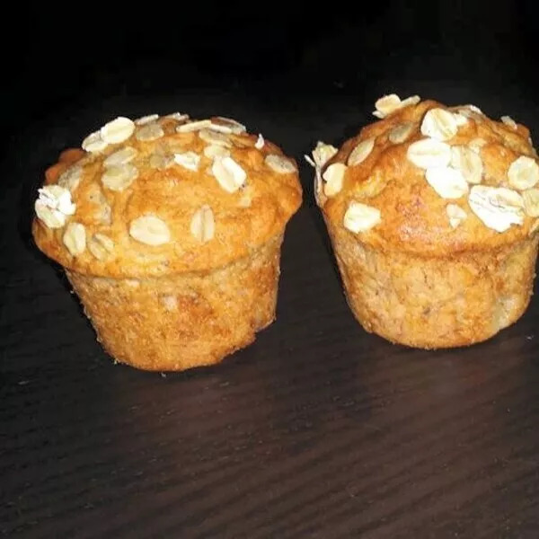 Muffins Bananes et Flocons d Avoine