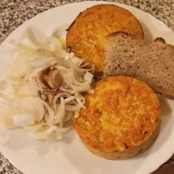 Quiches sans pâte aux carottes