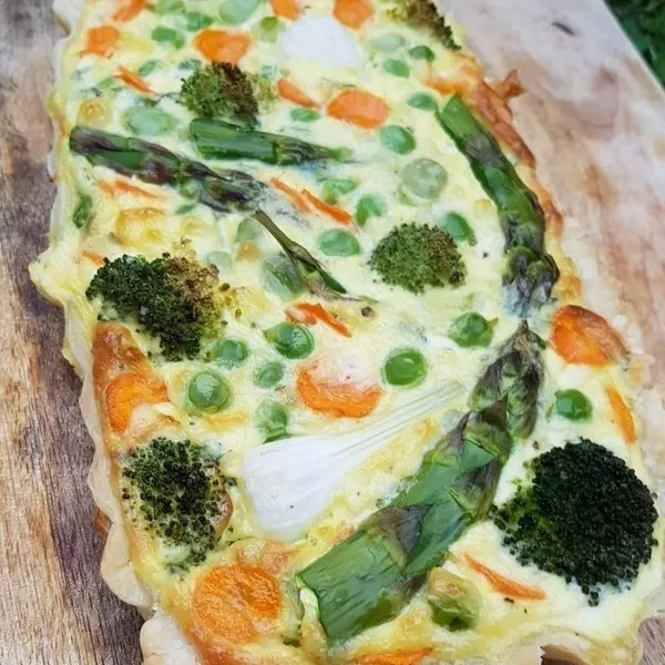 TARTE AUX LEGUMES DE PRINTEMPS