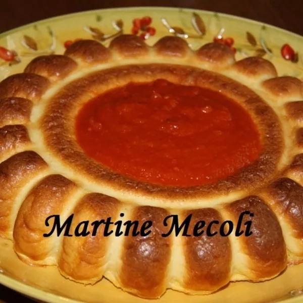 Couronne de semoule au coulis de tomates 