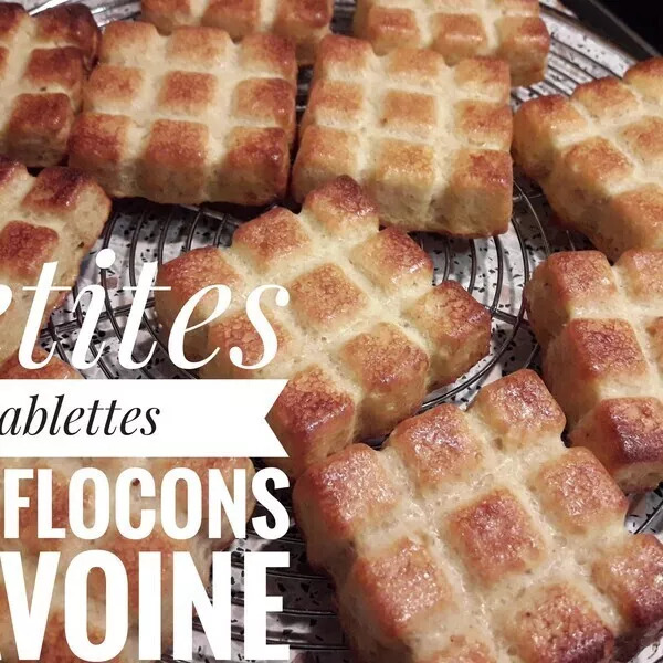 Petites tablettes aux flocons d'avoine citronné