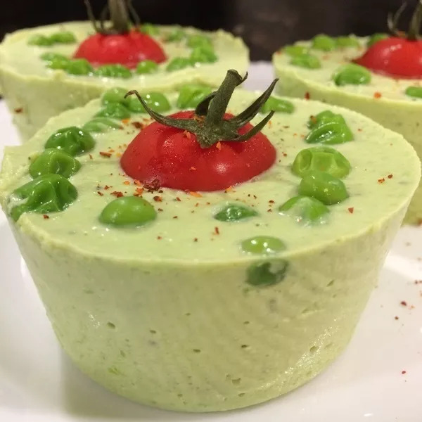 Panna cotta aux petits pois 