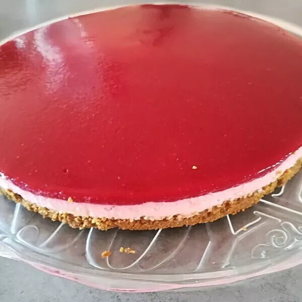 Bavarois framboise speculos