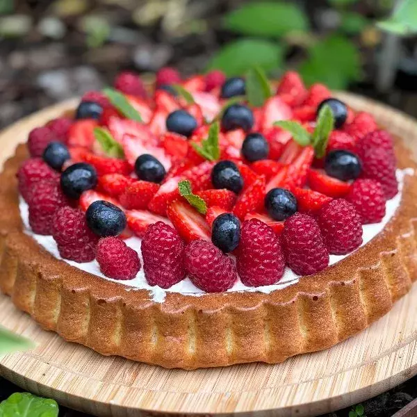 Tarte aux fruits frais de saison 