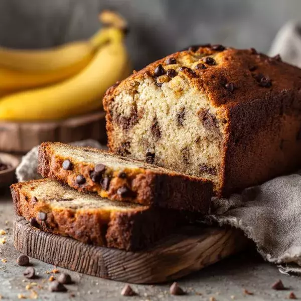 Banana bread moelleux