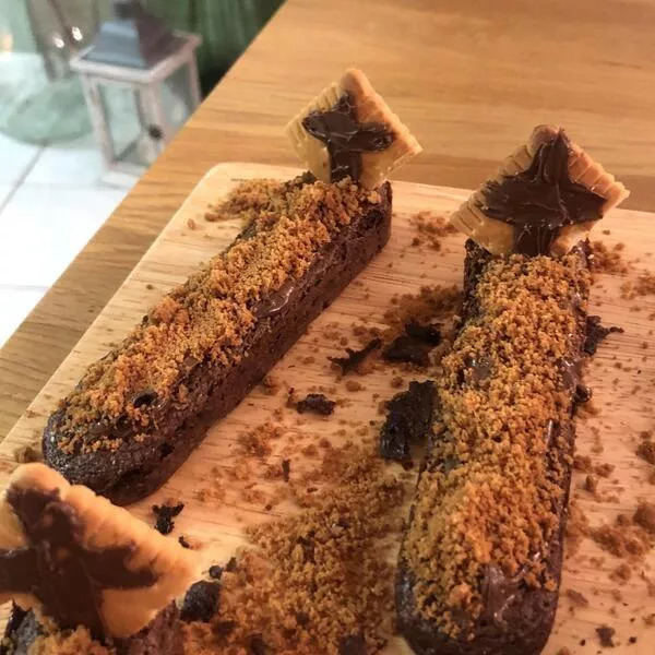 Tombes de fondant au chocolat spéculos