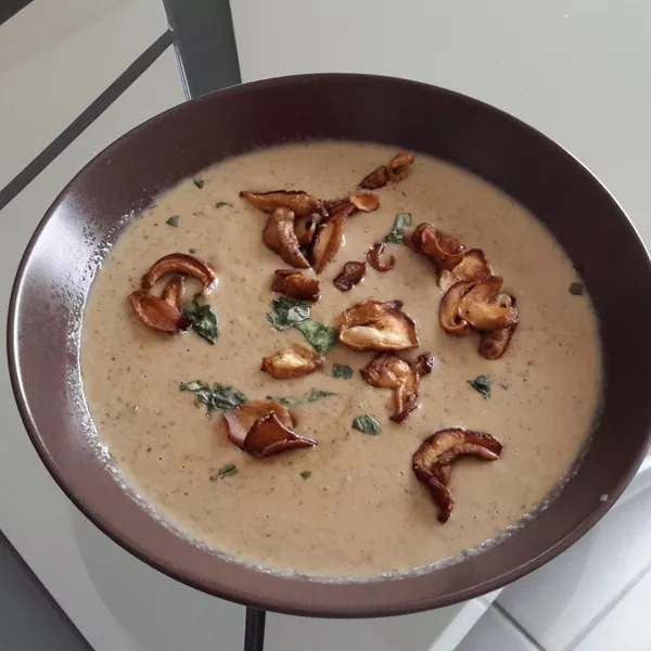 velouté de cèpes frais