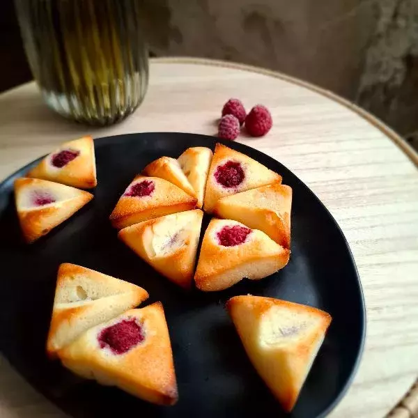 Financiers à la framboise