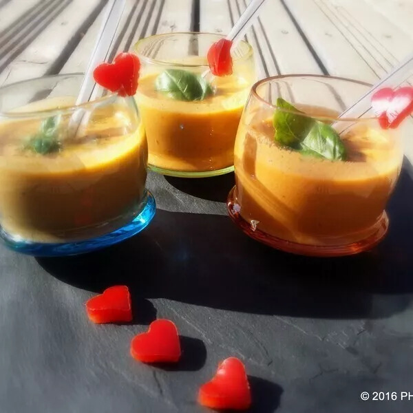 Gaspacho courgettes et tomates