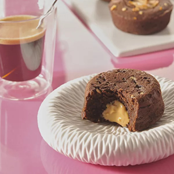 Fondant chocolat au beurre de cacahuète