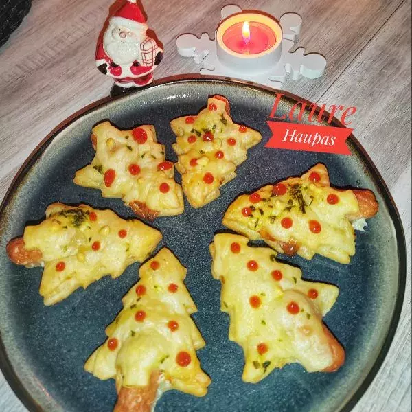 Sapins feuilletés saucisse pour les fêtes