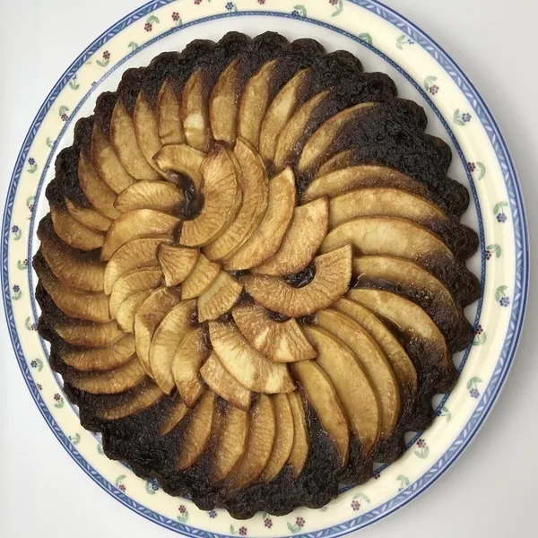 Tarte aux pommes pâte liquide