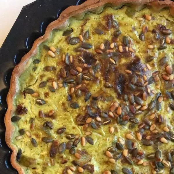 Tarte courgette et pesto