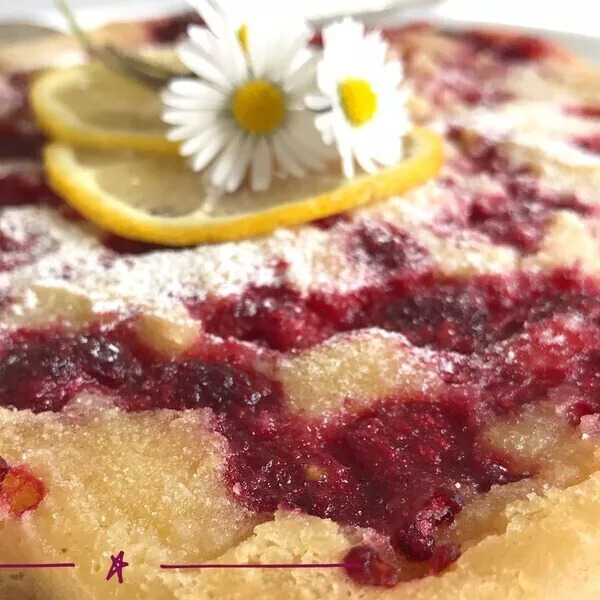 Fleur aux framboises et au citron (pour utiliser la pulpe de la citronnade Guy Demarle)