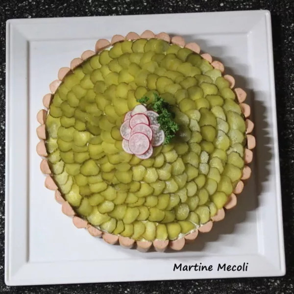 Salade de pommes de terre et cornichons en gâteau sans cook'in