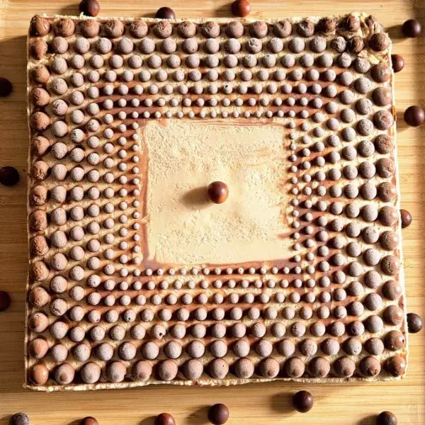 Mousse crème de rhum sur son fondant chocolat