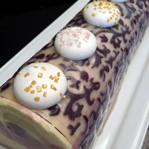 Bûche au Citron et Cassis, La Baroque