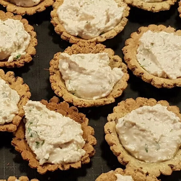 mini tartelettes à la rillette de thon