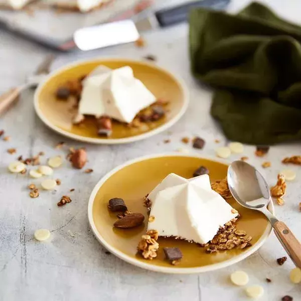 Etoiles au chocolat blanc et granola