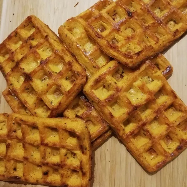 gaufres à la patate douce et au paprika fumé 