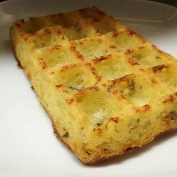 Gaufres au Comté et Pommes de terre