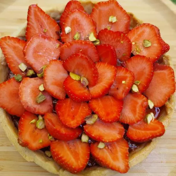 Tarte Fraises Rhubarbe