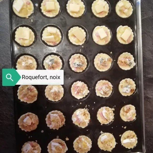 Mini quiches apéritives