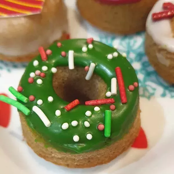 Mini donuts aux saveurs de Noël