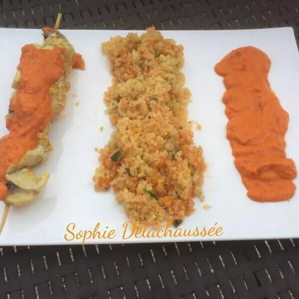 Brochettes de poulet chorizo