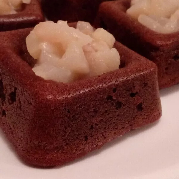 Fondant au chocolat et poire