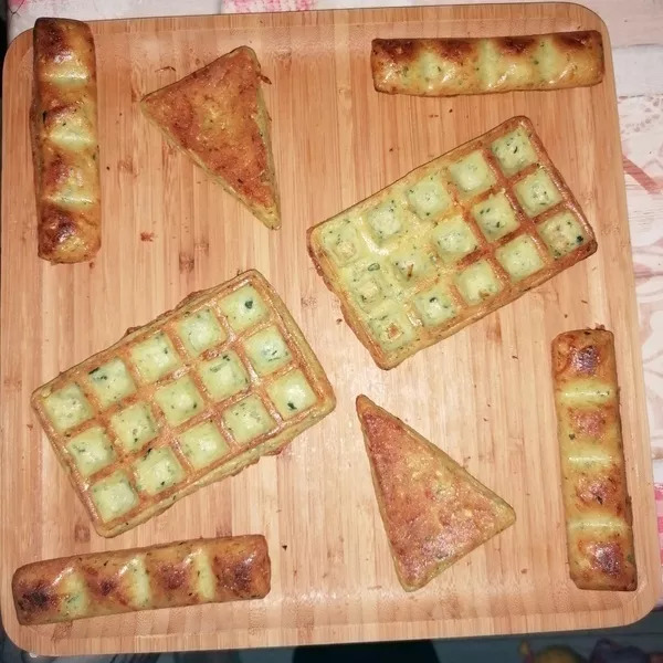 Gaufres Triangles et Quattro courgettes 