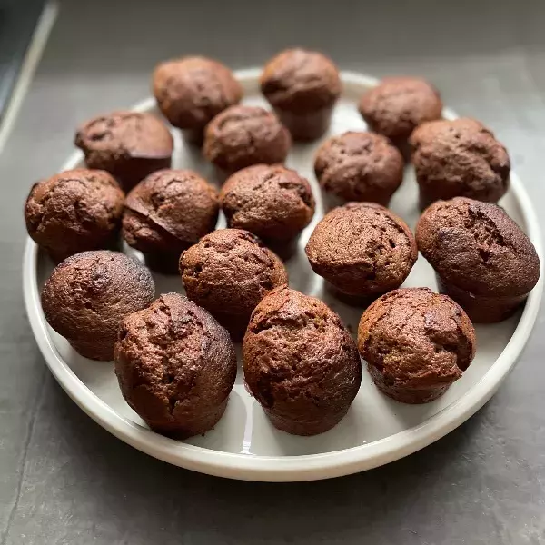Mini muffins cœur coulant 